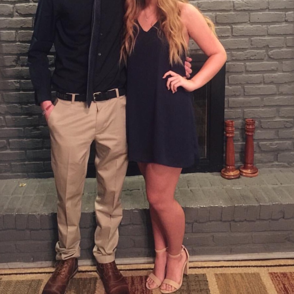 navy blue dress